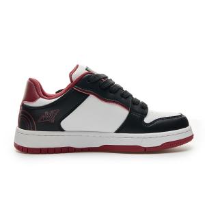 Кроссовки LAZY BONS Skateboarding Shoes Unisex Low-top, черный/красный
