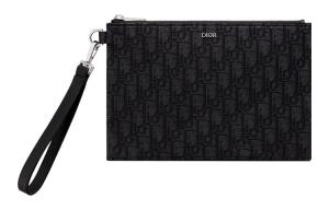 Кожаная клатч мужская черная DIOR, Set (Bag+Dust Bag)
