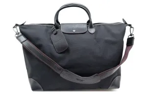 LONGCHAMP Сумка-кенгуру Boxford Fabric Dumpling, большая одноручная сумка через плечо унисекс Black