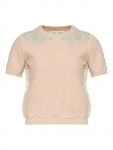 Футболка с короткими рукавами Maison Margiela, розовый