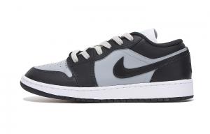 Jordan Air 1 LOW Cushioning, Wear Resistant низкие детские баскетбольные кроссовки черный серый для подростков