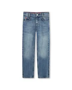 Хлопковые джинсы для мальчиков Hugo, синий