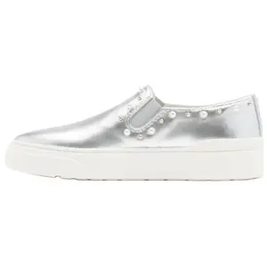 Stuart Weitzman Стюарт Вейцман SW туфли с жемчужными деталями 3 см женские серебристые