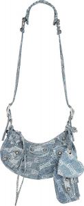 Сумка Balenciaga Le Cagole XS Shoulder Bag Blue, синий