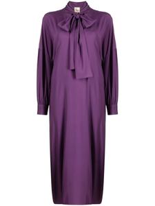 Paula платье миди с шарфом, фиолетовый