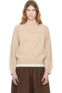 Ymc Бежевый свитер с реактивными самолетами