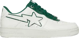 Кроссовки Bapesta #8 M1 White Green, белый