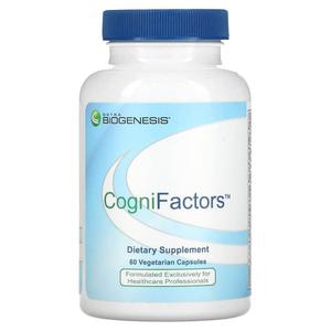 Добавка для мозговой деятельности CogniFactors Nutra BioGenesis, 60 вегетарианских капсул