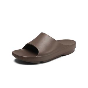 BOLE Тихие противоскользящие тапочки-шлепанцы с амортизацией унисекс тёмно-коричневые, цвет Dark Brown