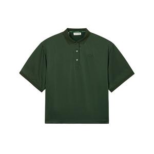 Поло с логотипом на заплатке LACOSTE, черный