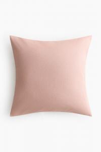 Наволочка H&M Cotton, 50X50 см, пыльно-розовый