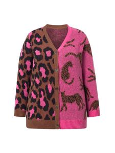 Кардиган неоново-ягодного цвета MIAMODA