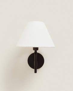 Бра Zara Home Linen Lampshade, белый