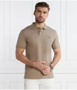 Поло Пассажир slim fit Boss Orange, бежевый