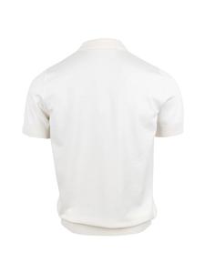 Roberto Geissini Роскошная вязаная рубашка-поло кремового цвета