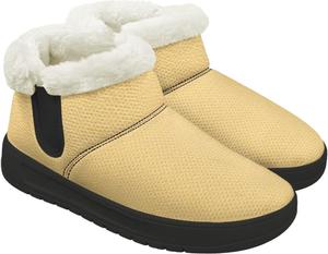 Женские зимние ботинки нескользящие теплые мягкие короткие для улицы Gdxynsmny, Yellow Solid Color