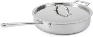Сковорода Martha Stewart Martha из нержавеющей стали с крышкой 3,3 л, серебристый