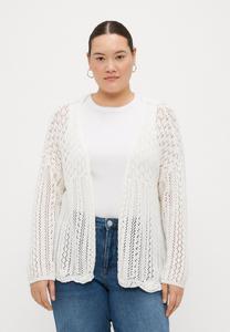 Кардиган ONLY Carmakoma CARNOLA LIFE OPEN, Cloud Dancer/Off-White