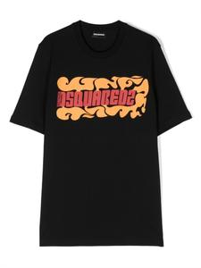 Dsquared2 Kids футболка с логотипом, черный