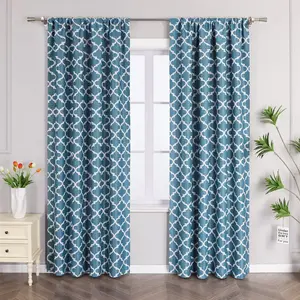 Плотные шторы , плотные, термошторы с карманом для штанги, для спальни и гостиной, синие, 225 x 140 см (В x Ш), 1 шт. Joyswahl