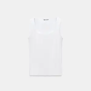 Футболка Zara Wide Strap Polyamide, белый