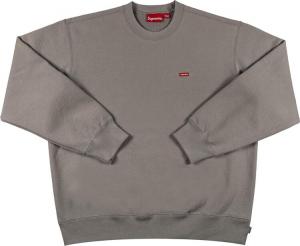 Толстовка Supreme Small Box Crewneck 'Grey', серый