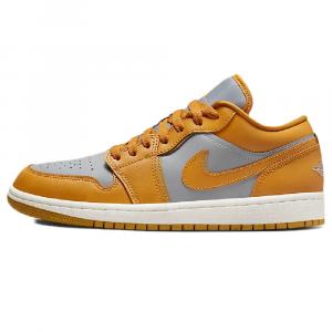 Кроссовки Nike Air Jordan 1 Low, желтый/серый