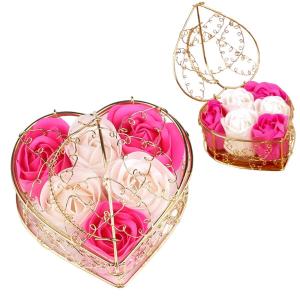 Цветочная коробка Мыло Розы Цветы Подарок на День матери День рождения Именины Okazeo