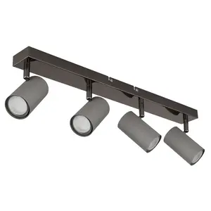 Потолочный светильник ROBBY GU10, 1 шт., потолочный прожектор, цоколь GU10, для гостиной и прихожей Globo Lighting, Schwarz-chrom