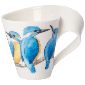 Кружка Villeroy & Boch NewWave Animals of the World, 240 мл, белый/зимородок