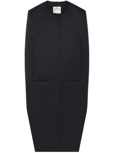 Сатиновое пальто Courrèges, черный