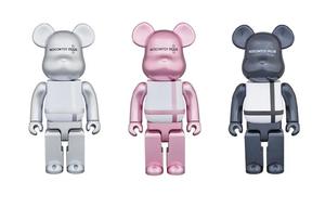Виниловая фигурка Be@rbrick Medicom Toy Plus Black Chrome Ver. 7 см, 3 предмета