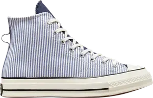 Кроссовки Converse Chuck 70 High Washed Indigo Hickory Stripes, синий