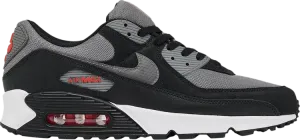 Кроссовки Nike Air Max 90 'Black Pewter Red', черный