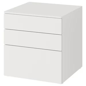 Комод с 3 ящиками Ikea Smastad/Platsa, 60х57х63 см, белый/белый