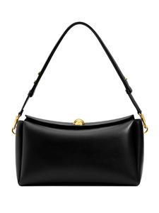 AMI Paris сумка среднего размера Carrousel с магнитной застежкой из гладкой кожи, черный