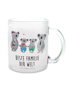Кружка Семейство коал с надписью Два на прозрачном фоне Mr. & Mrs. Panda