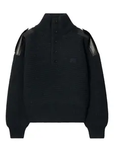 Свитер в рубчик BURBERRY, серый