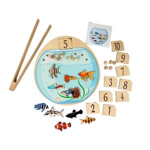 Аквариум, деревянный пазл с рыбками, изучение математики, тренировка мелкой моторики Inna marka