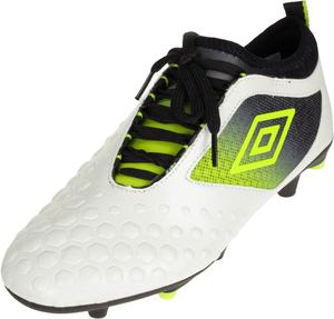 Футбольные бутсы Umbro Unisex-Adult UX Accuro II Premier для твердого грунта, белый/черный