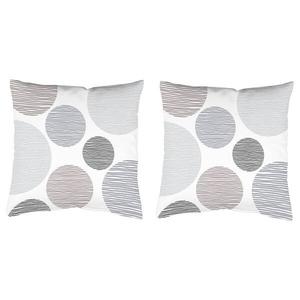 Наволочка Home Wohnideen Borden 2 шт, 50x50x1 см, серый