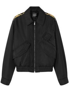 Versace блузон с принтом «барокко», черный