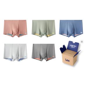 Цветные трусы Prism Color Two для мужчин боксы 5 штук Lee, светло-серый