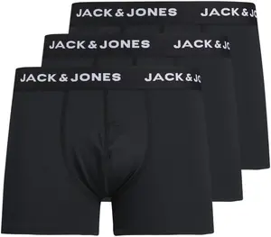 Боксерские шорты Jack & Jones "JACBASE MICROFIBER TRUNK" (3 шт. в упаковке, 3 шт. в упаковке), черный