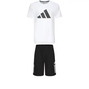 Adidas Мужской набор для таэквондо Casual Sportswear: белая футболка с коротким рукавом + черные шорты