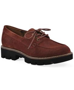 Женские лоферы Gino с рифленой подошвой White Mountain, Rust Suede Wide Width