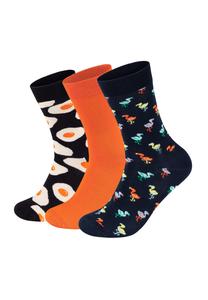 Носки Happy Socks 3 Pack Sunny Side Up Solid Flamingo Socks, цвет multi_coloured