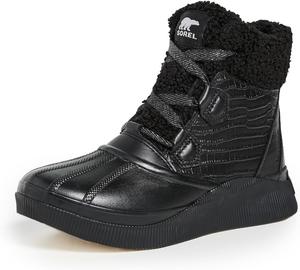 Женские зимние сапоги Sorel Out N About Iv Chillz Lux водонепроницаемые, Black/Black