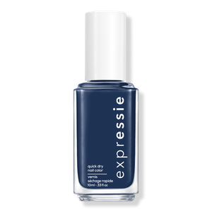 Быстросохнущий лак для ногтей Expressie Essie, Left On Shred (deep navy blue with red undertones)