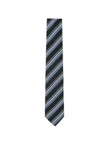 Полосатый галстук Boss, черный